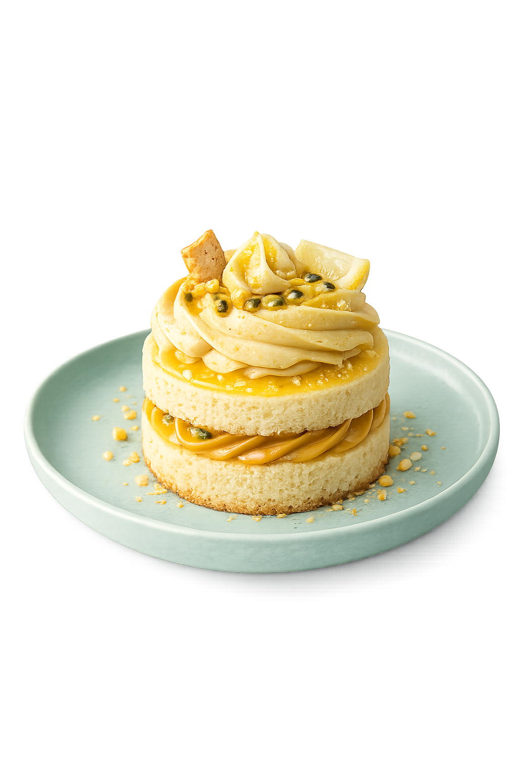 Tortina al limone e frutta della passione