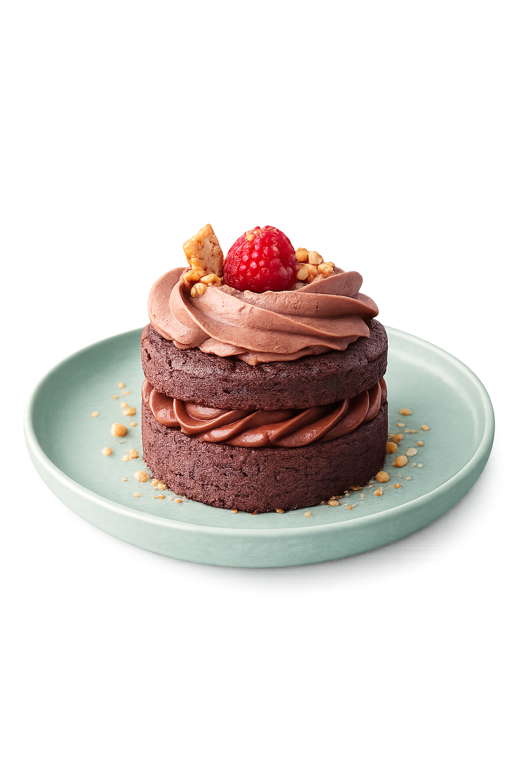 Tortina al cioccolato e lamponi